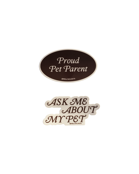 Pet Parent Sticker 2-Pack